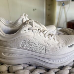 Hoka All-White Running Shoes